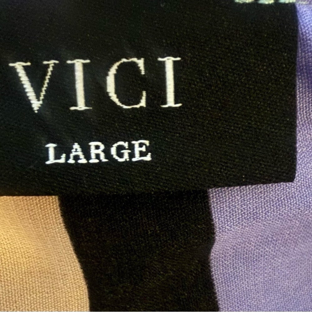 Vici striped long maxi dress size large - Picture 9 of 9